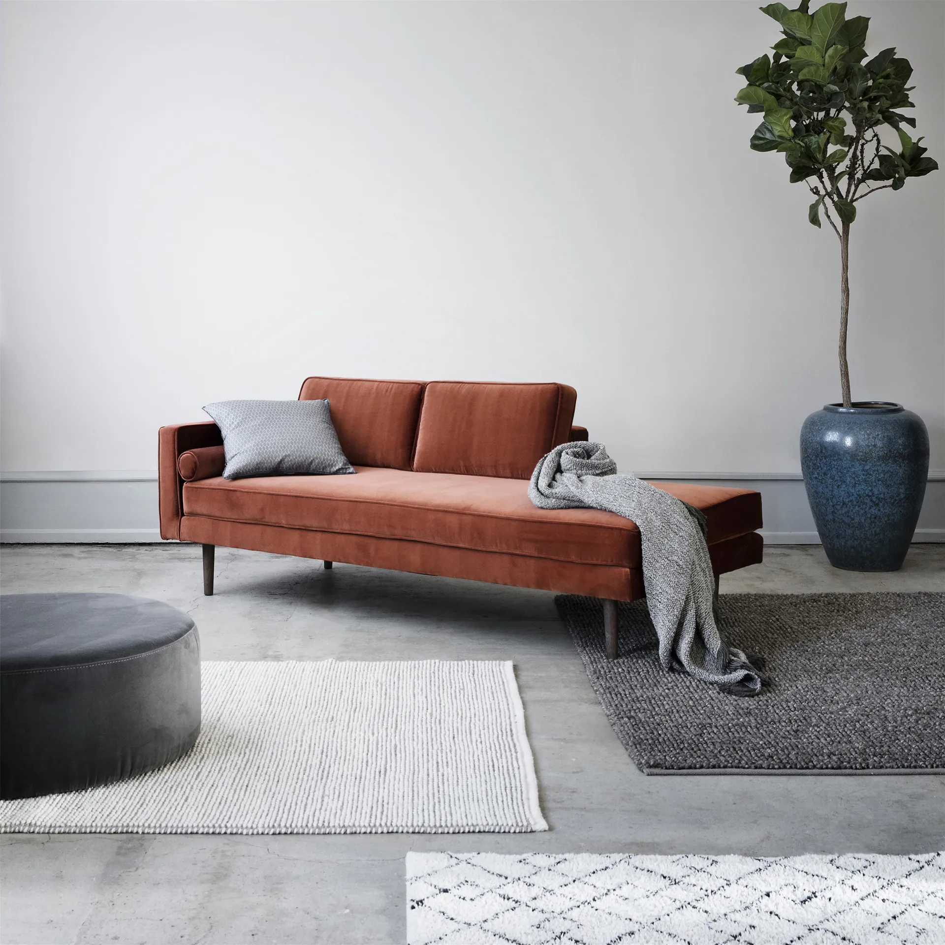 Πολυθρόνα Wind, Caramel καφέ (κόκκινο) Broste Copenhagen