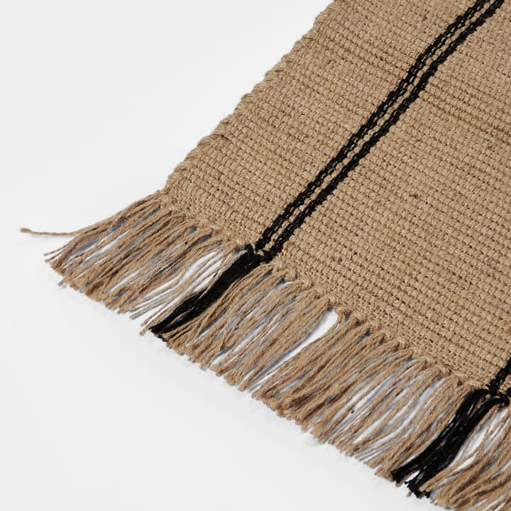 Yuki χαλί, Black-natural, 140x200 cm Broste Copenhagen