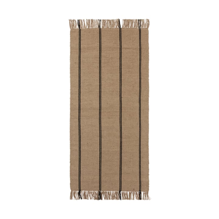Yuki διάδρομος χαλιού, Black-natural, 70x140 cm Broste Copenhagen