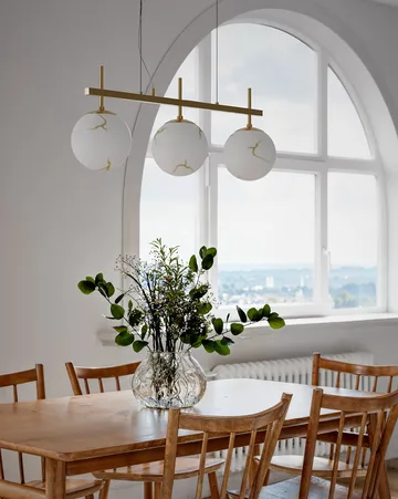 Bellagio φωτιστικό οροφής 3-lite - Ορείχαλκος-λευκό - By Rydéns