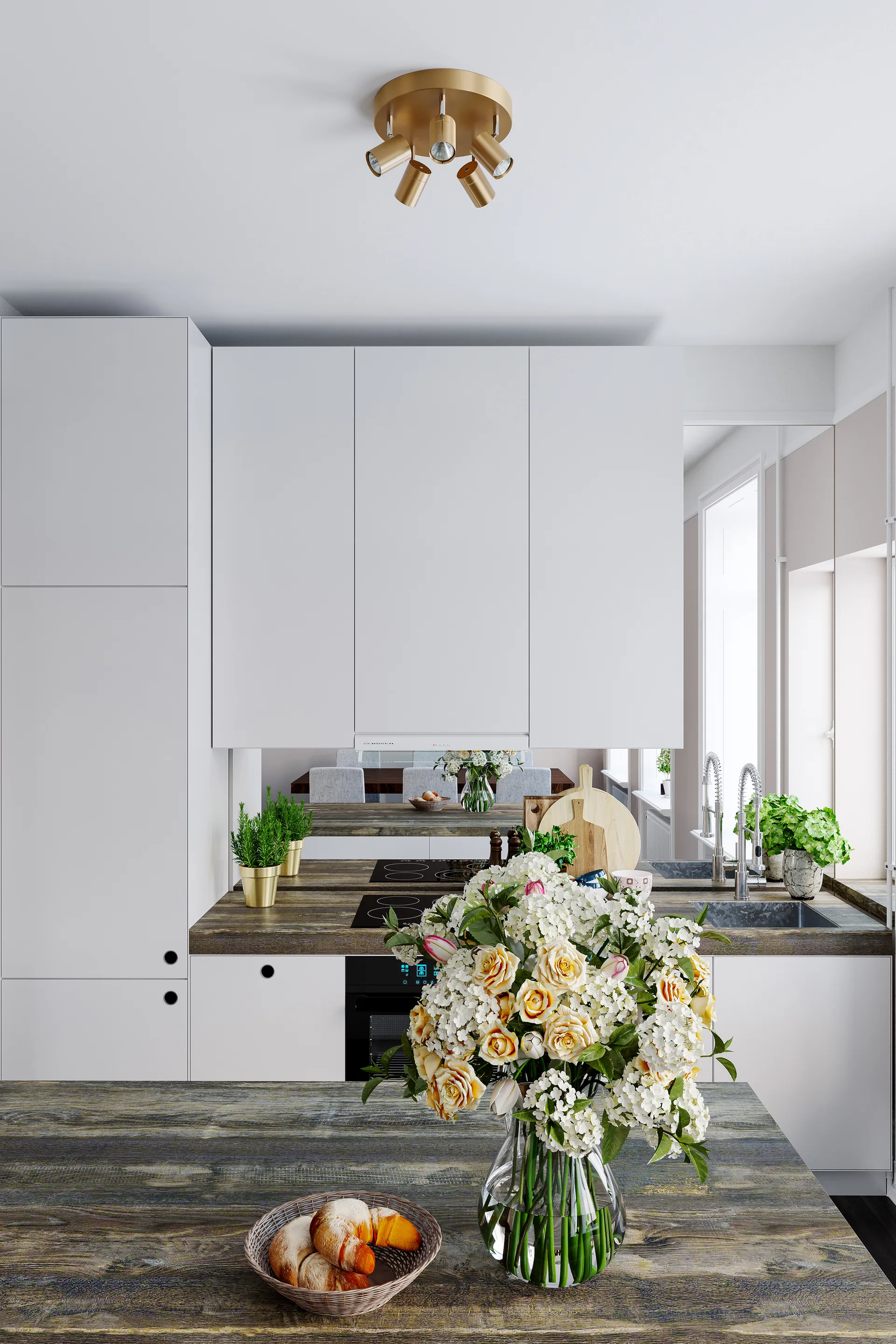 Correct 5 φωτιστικό οροφής, Χρυσαφί By Rydéns