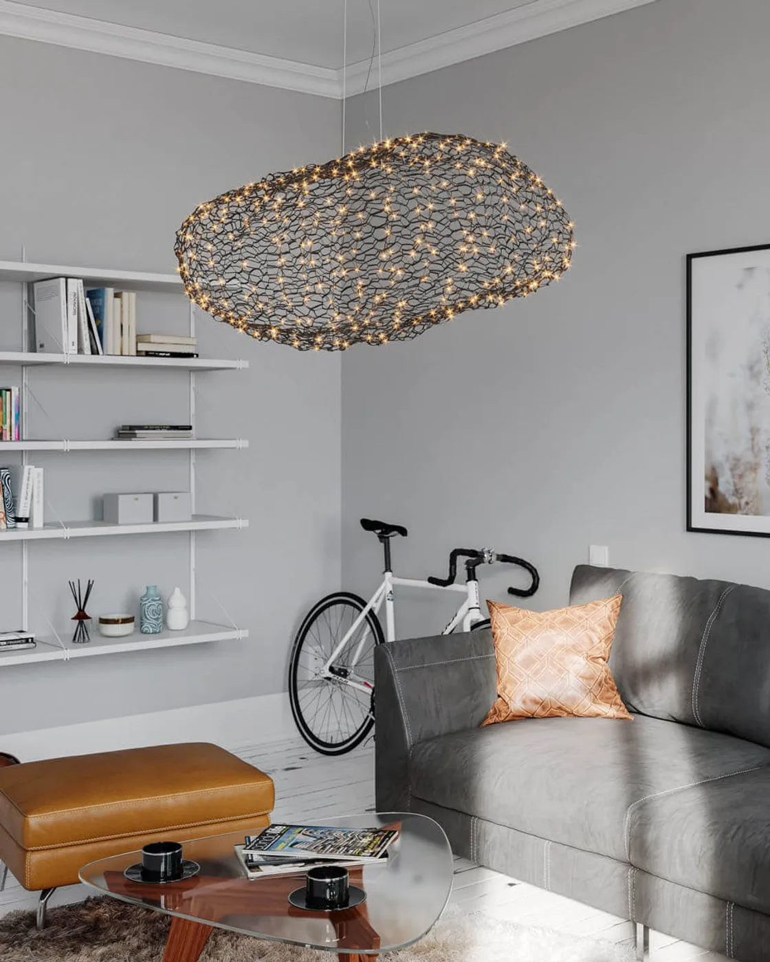 Hayden φωτιστικό οροφής, Ματ μαύρο, 115 εκ. By Rydéns