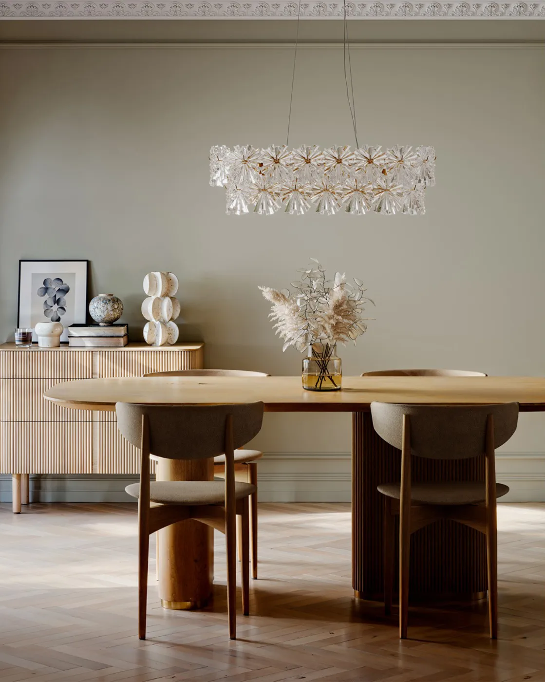 Lorraine Bar φωτιστικό οροφής 75 cm, Ορείχαλκος-διαφανές By Rydéns