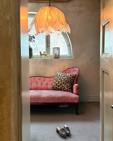 Lou Lou κρεμαστό φωτιστικό Ø80 εκ. - Ροζ - By Rydéns