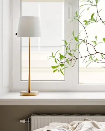 Lumi επιτραπέζιο φωτιστικό 68,5 cm - Χρυσό-λευκό - By Rydéns