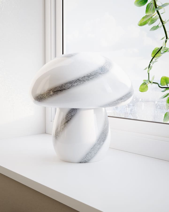 Mira Mushroom επιτραπέζιο φωτιστικό 30 εκ., Λευκό-μαύρο By Rydéns