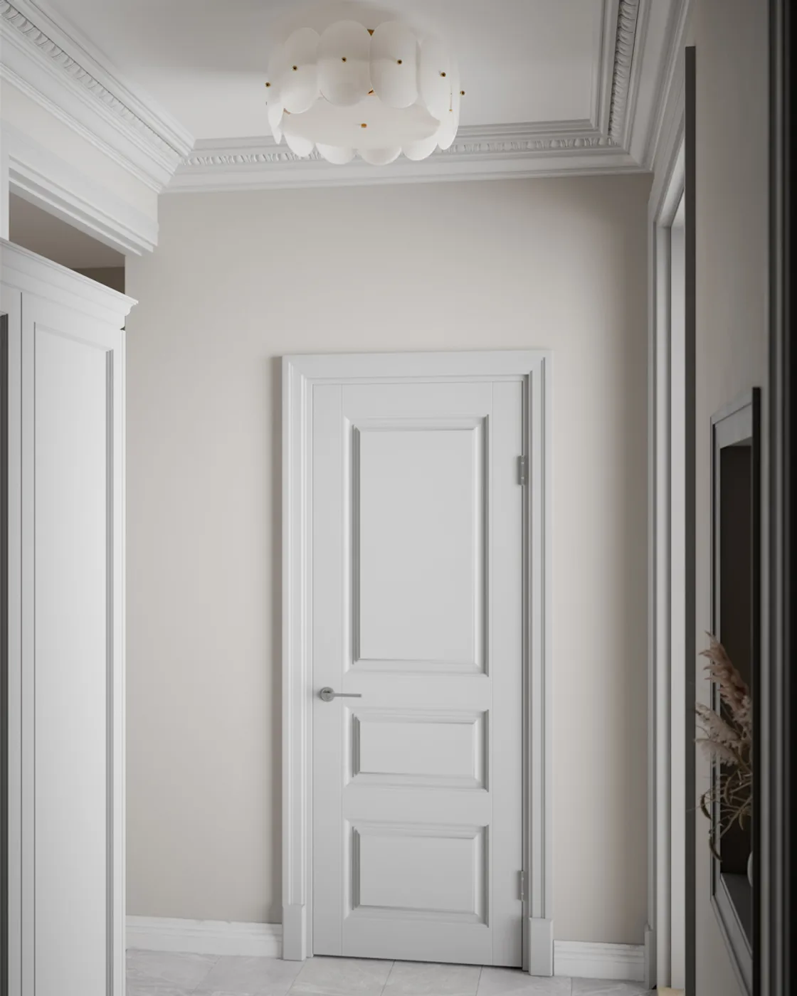 Omlott πλαφονιέρα Ø53 cm, Ορείχαλκος-λευκό By Rydéns