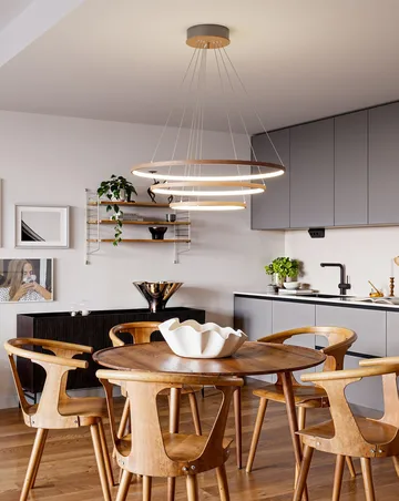 Trione φωτιστικό οροφής Ø80 cm - Καρυδιά - By Rydéns