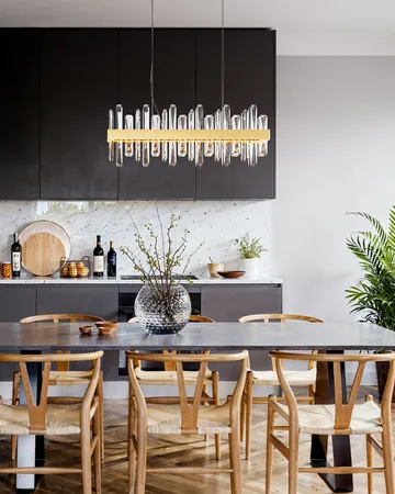 Triumph Bar φωτιστικό οροφής 80 cm - Ορείχαλκος-διαφανές - By Rydéns