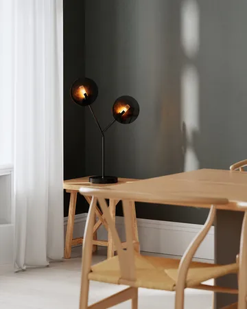 Turno επιτραπέζιο φωτιστικό 59 cm - Mat svart-guld - By Rydéns