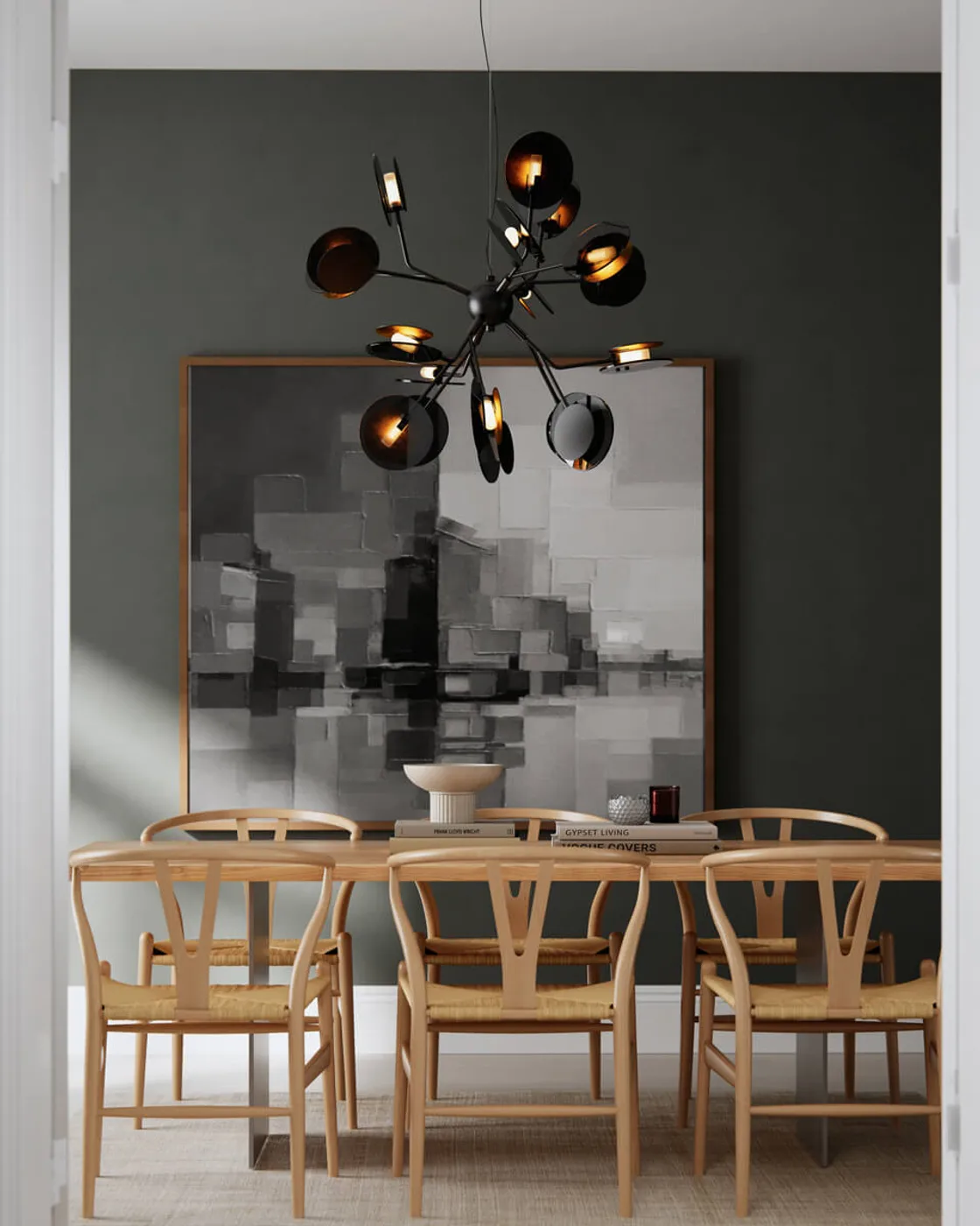 Turno φωτιστικό οροφής Ø80 cm, Ματ svart-guld By Rydéns