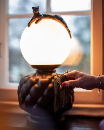 Επιτραπέζιο φωτιστικό Viva La Diva 45 cm - Μαύρο-matt λευκό - By Rydéns