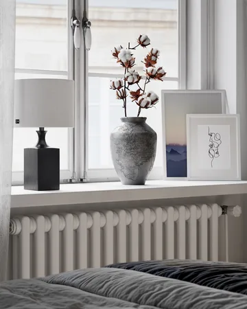 Woody επιτραπέζιο φωτιστικό 41 cm - Μαύρο-λευκό - By Rydéns