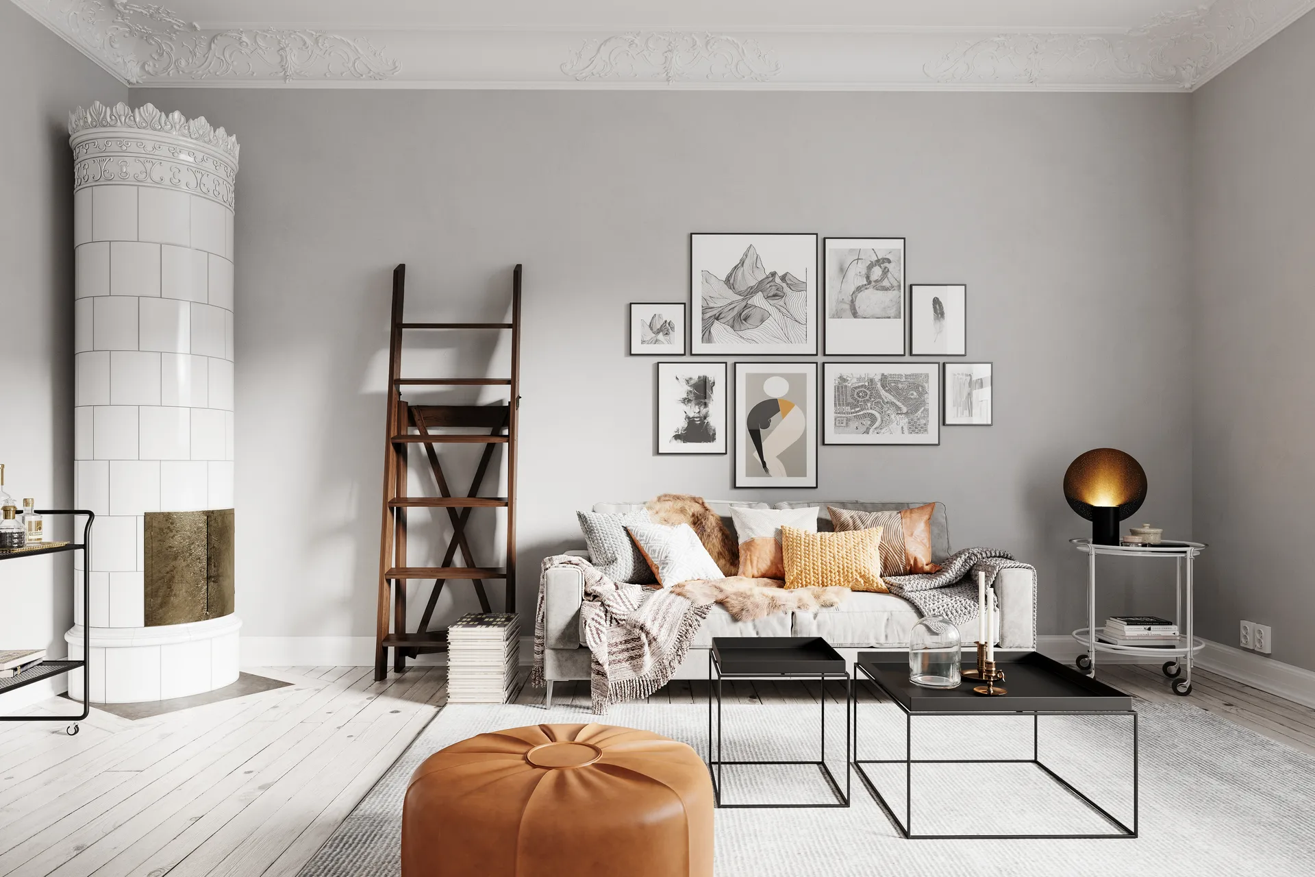 Επιτραπέζιο φωτιστικό XL, Colby, Μαύρο με κουκκίδες σε στυλ άμμου By Rydéns