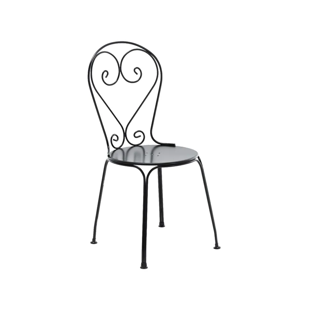 Classic Νο.1 καρέκλα, Μαύρο, μεταλλικό κάθισμα Byarums bruk