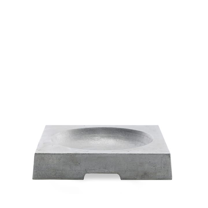 Kvadrat birdbath - Αλουμίνιο χυτό σε άμμο - Byarums bruk