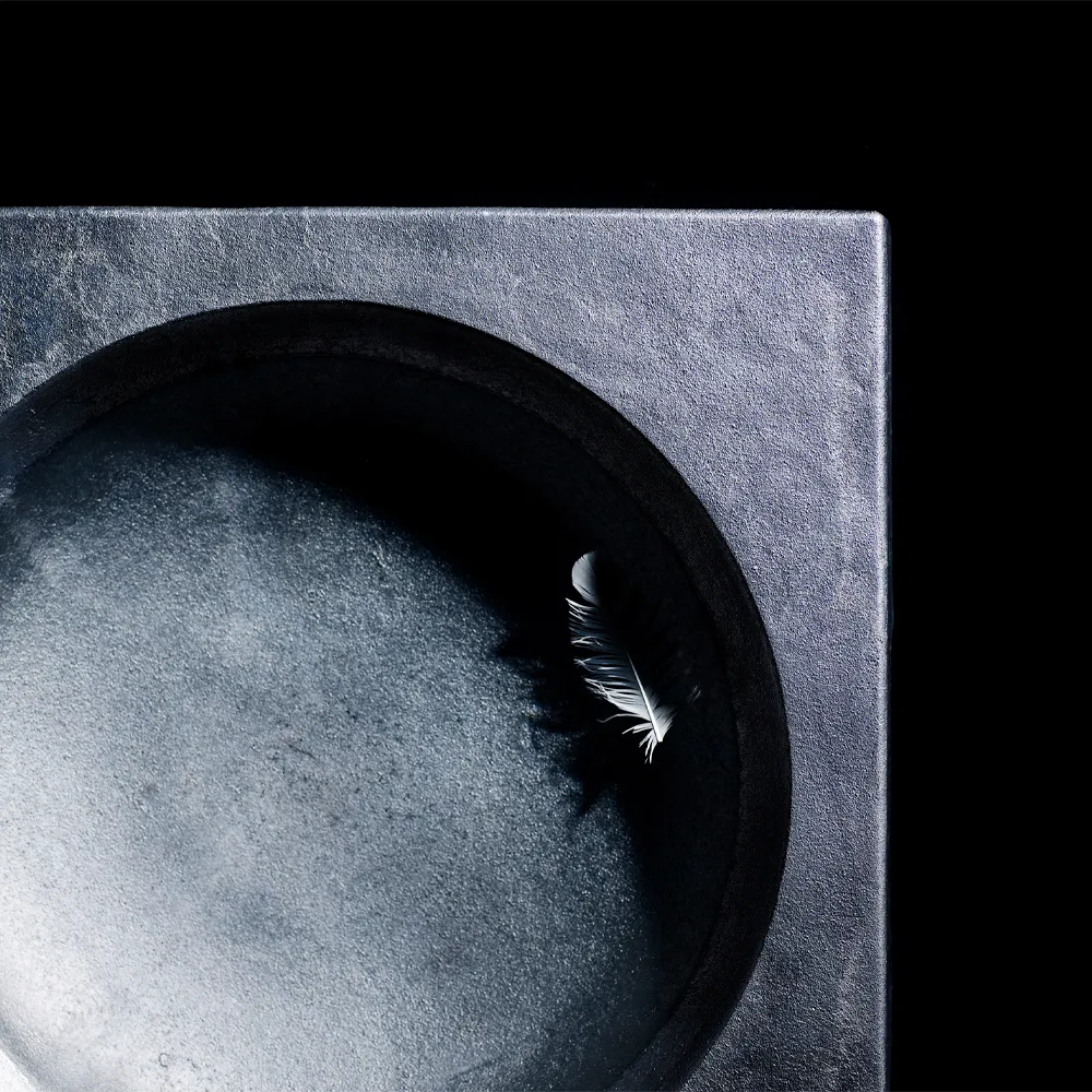 Kvadrat birdbath, Αλουμίνιο χυτό σε άμμο Byarums bruk