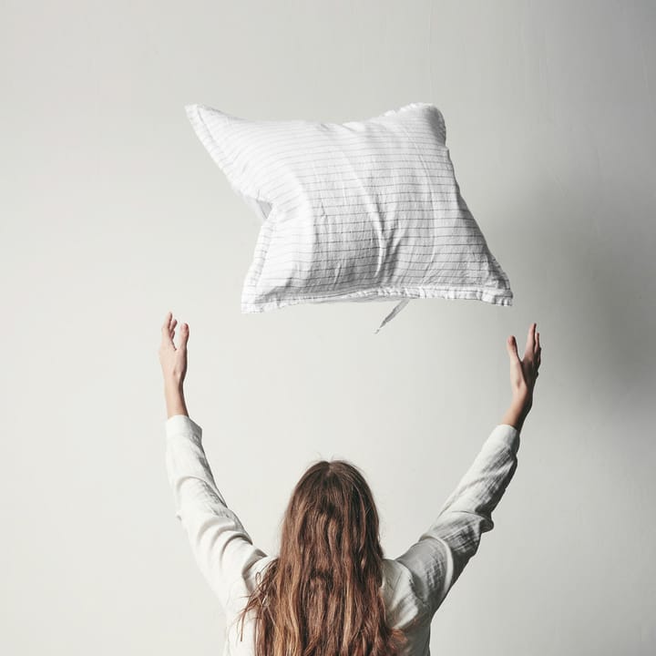 Dagny μαξιλαροθήκη 50x60 cm, Χιόνι-κάρβουνο byNORD