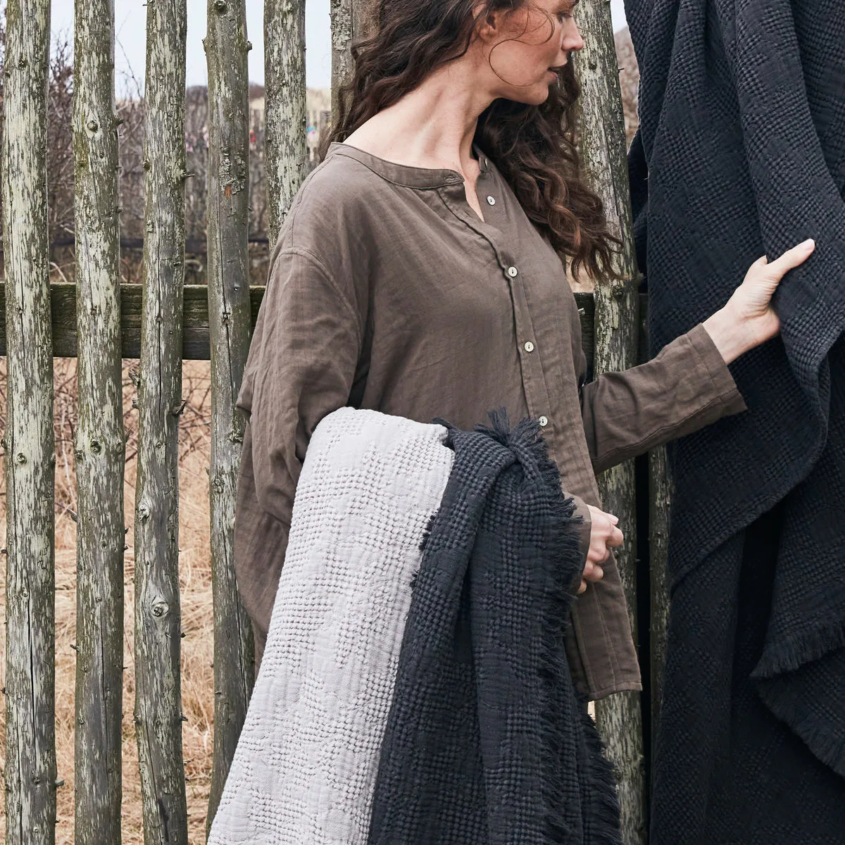 Hilda κλινοσκέπασμα 170x180 cm, Κάρβουνο byNORD