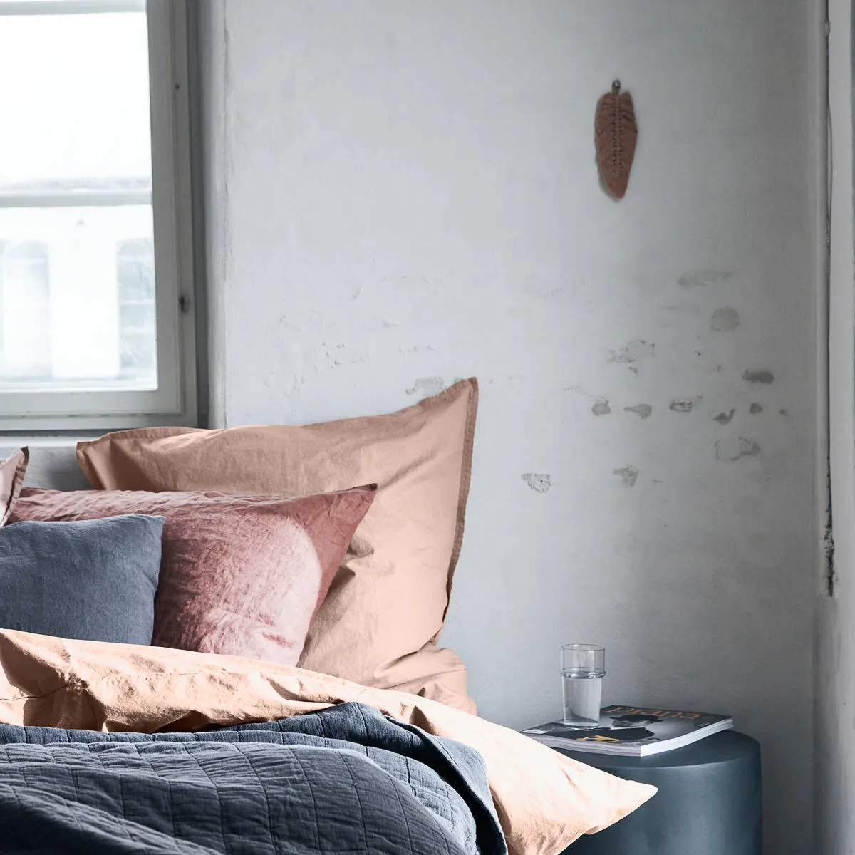 Ingrid σετ κρεβατιού 220x220 cm, Άχυρο byNORD