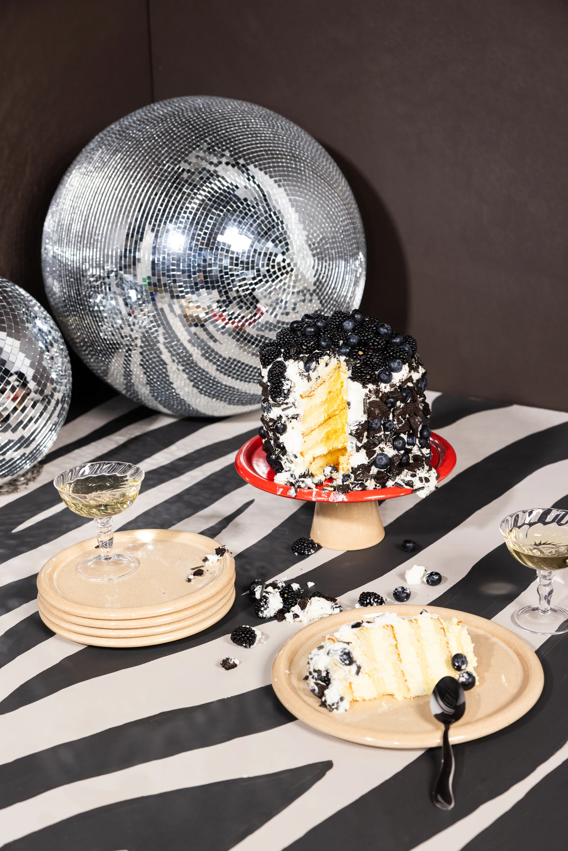 Πορτο κλακφατ Ø26x11 εκ., Κόκκινο-μπεζ Byon