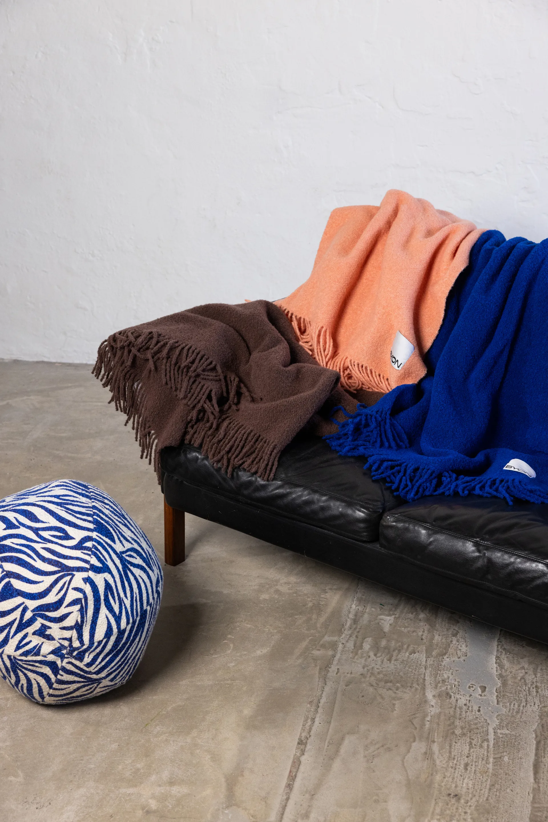 Anima μαξιλάρι Ø35 εκ., Ζέβρα-μπλε Byon