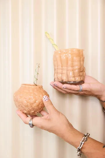 Corallo βάζο μίνι 11x11x8 cm - Ροδάκινο - Byon