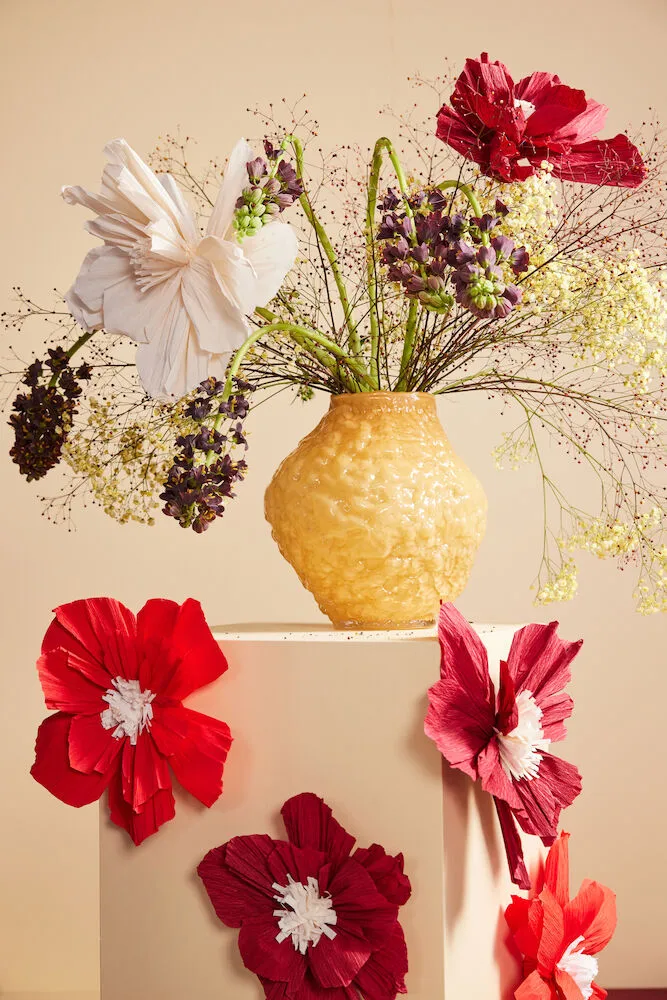 Βάζο Corallo Μ 26x28x27 εκ., Κίτρινο Byon