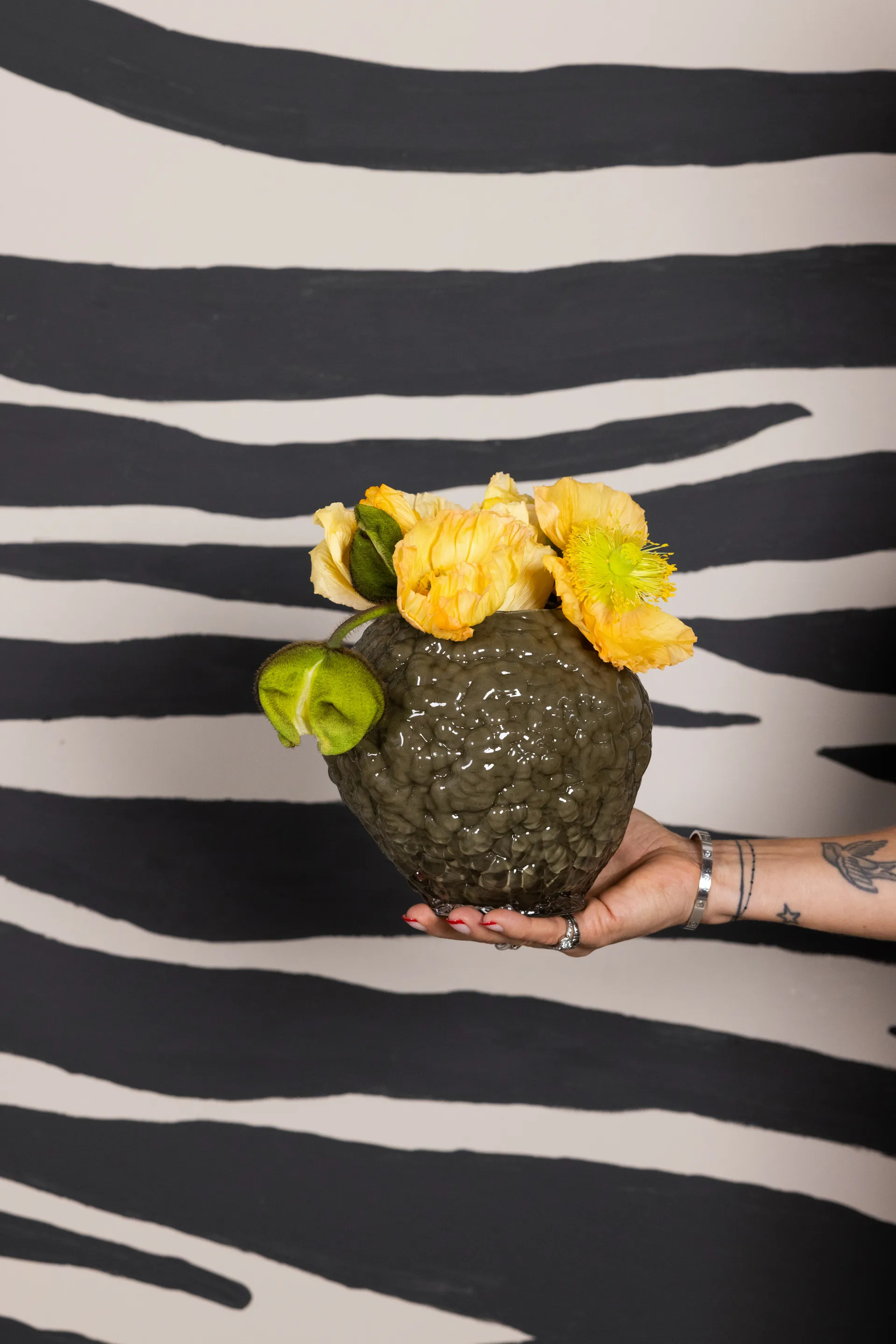 Corallo βάζο XS 19x17x17,5 εκ., Πράσινο Byon