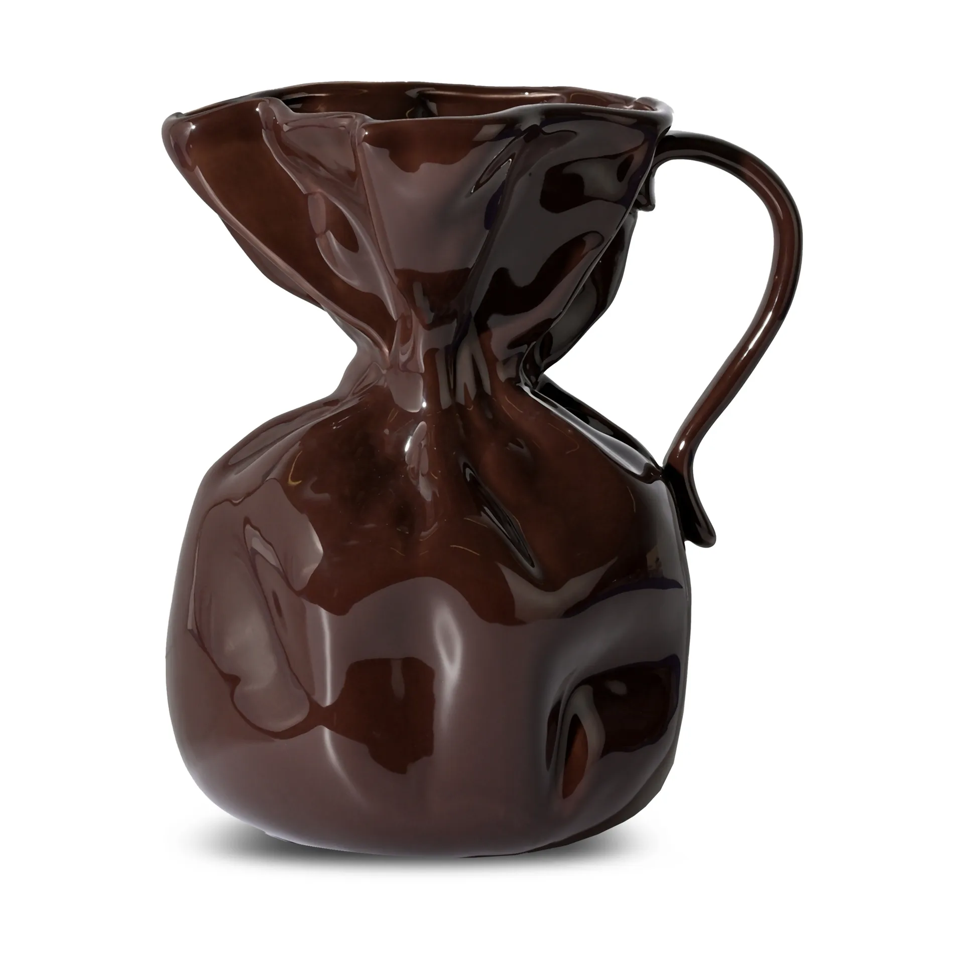 Crumple βάζο, Καφέ Byon