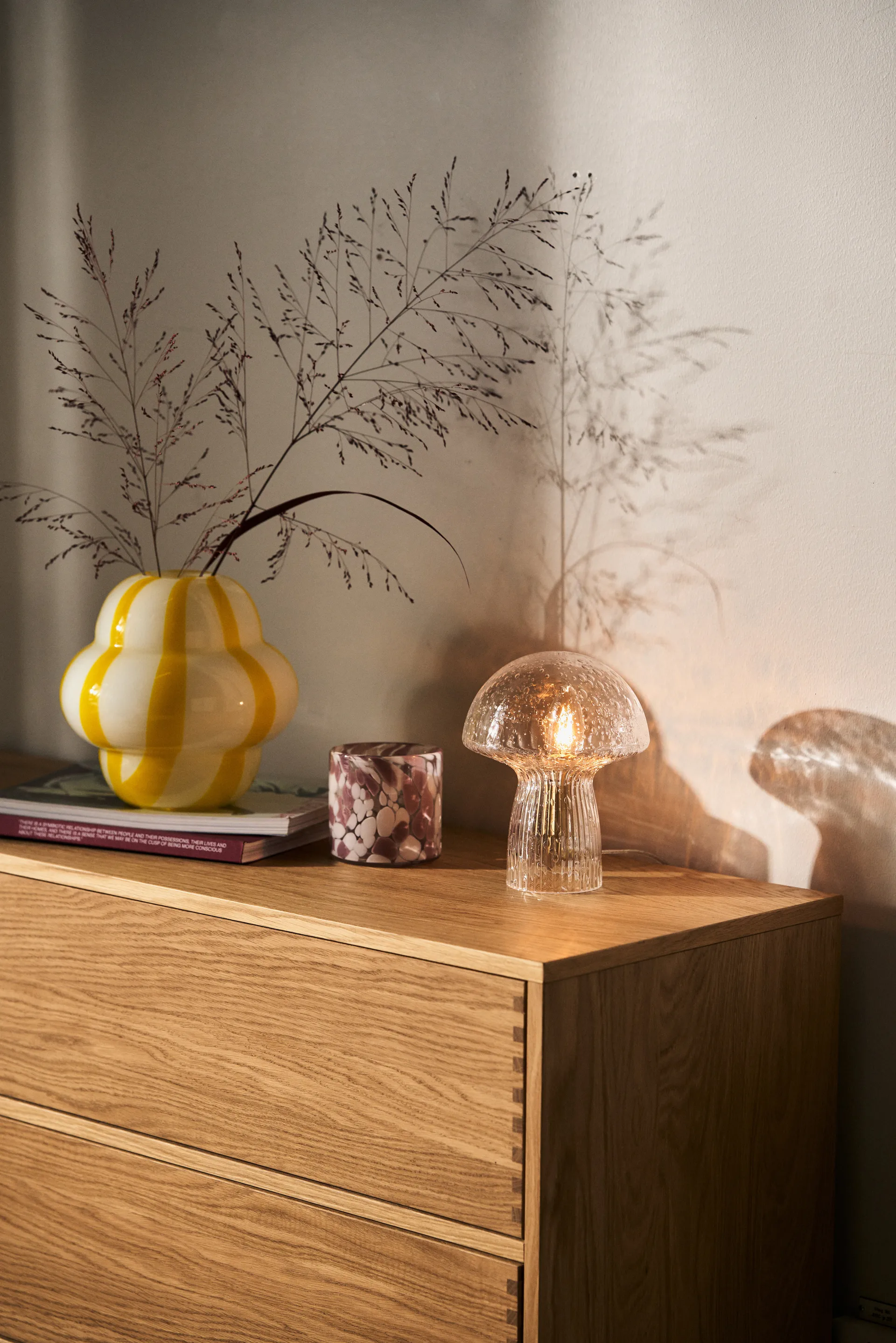 Curlie βάζο 20 cm, Κίτρινο Byon