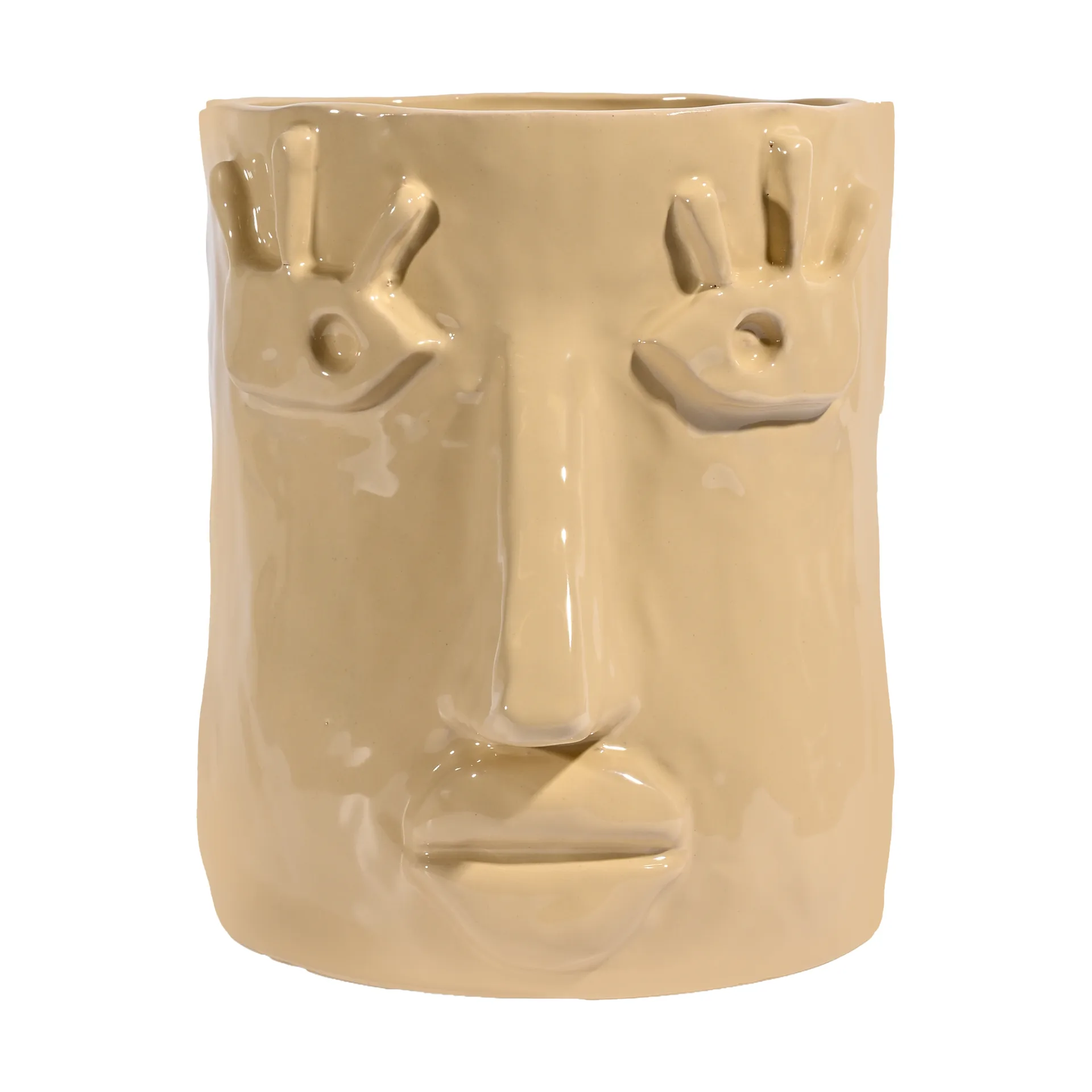 Facy γλάστρα L 24x19x22 εκ., Μπεζ Byon