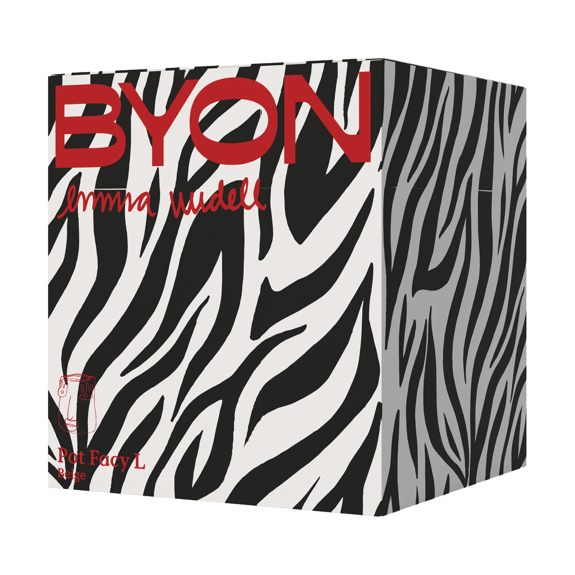 Facy γλάστρα L 24x19x22 εκ., Μπεζ Byon