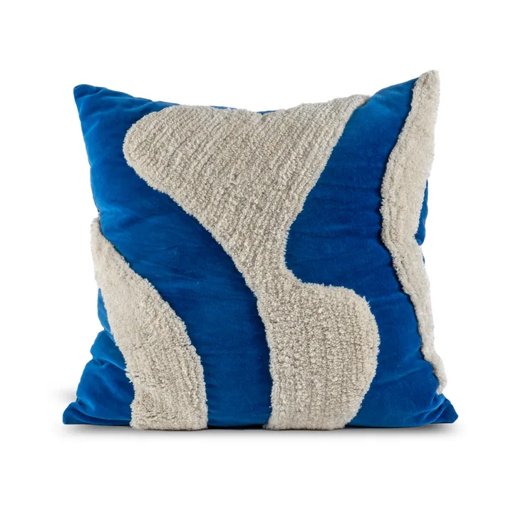 Fluffy μαξιλάρι 50x50 cm - Blue-beige, 50x50 cm - Byon