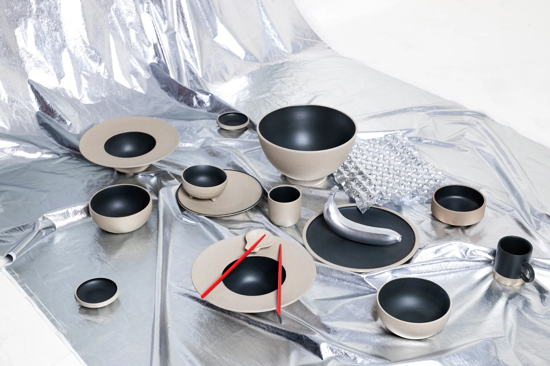 Fumiko βάση για ξυλάκια φαγητού 4 τεμάχια, Μπεζ Byon