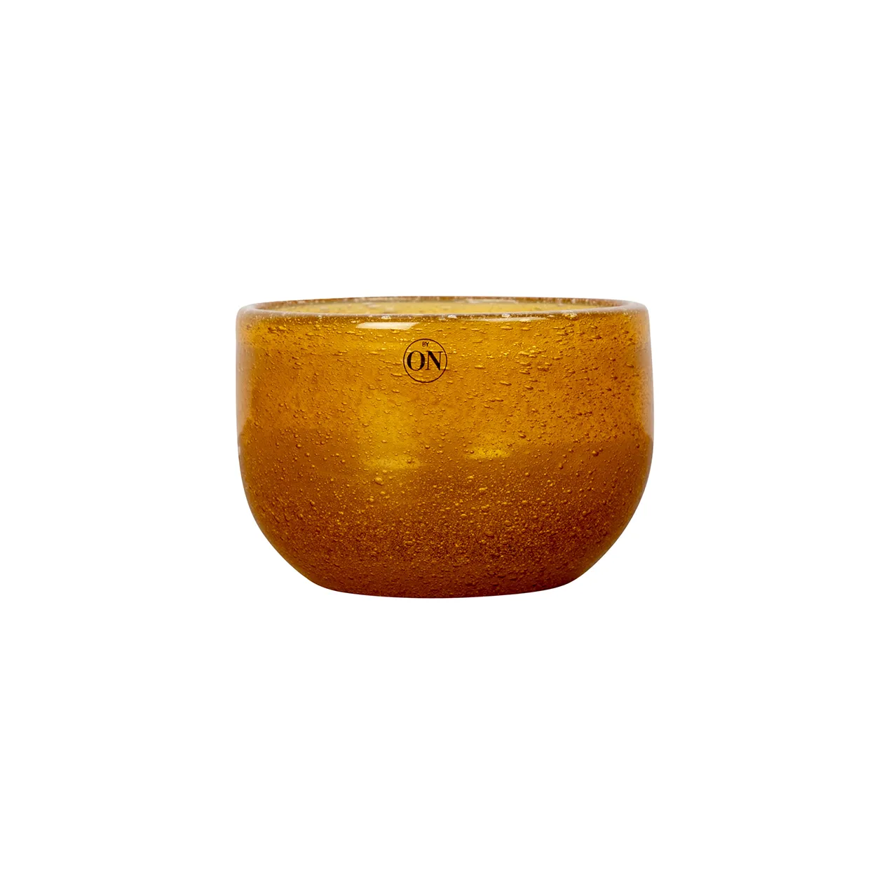 Hollow γυάλινο μπολ 8 cm, κεχριμπάρι Byon