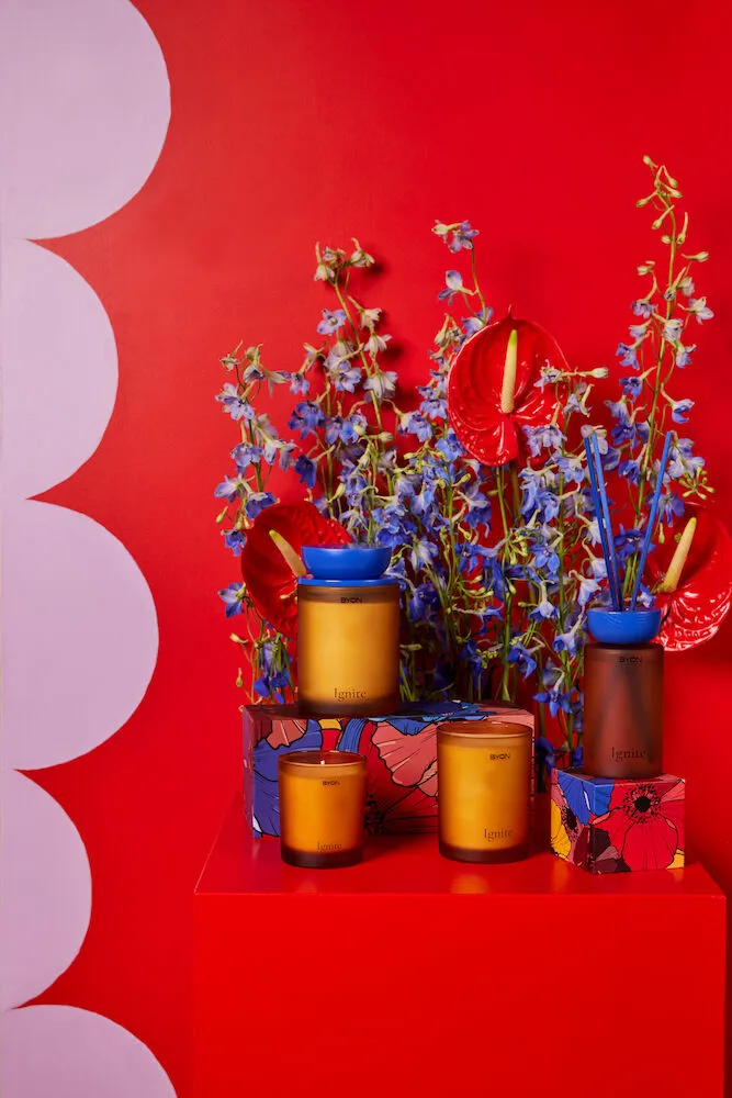 Ignite αρωματικές ράβδοι, Amber-μπλε Byon