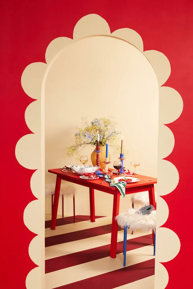 Κηροπήγιο Lara L 32 εκ., Μπορντό Byon