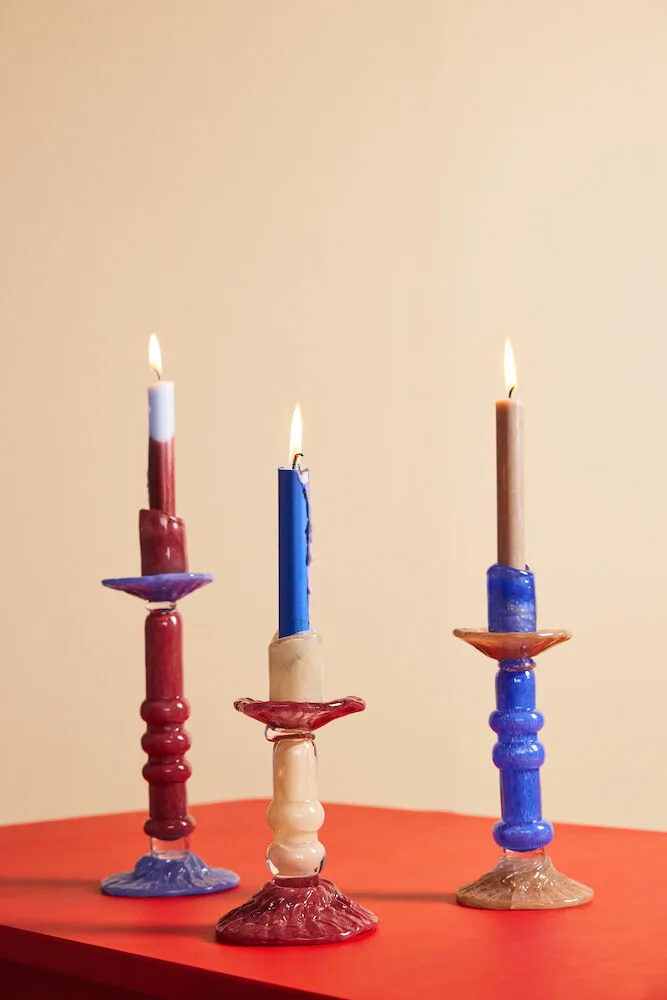 Κηροπήγιο Lara M 26 εκ., Μπλε Byon