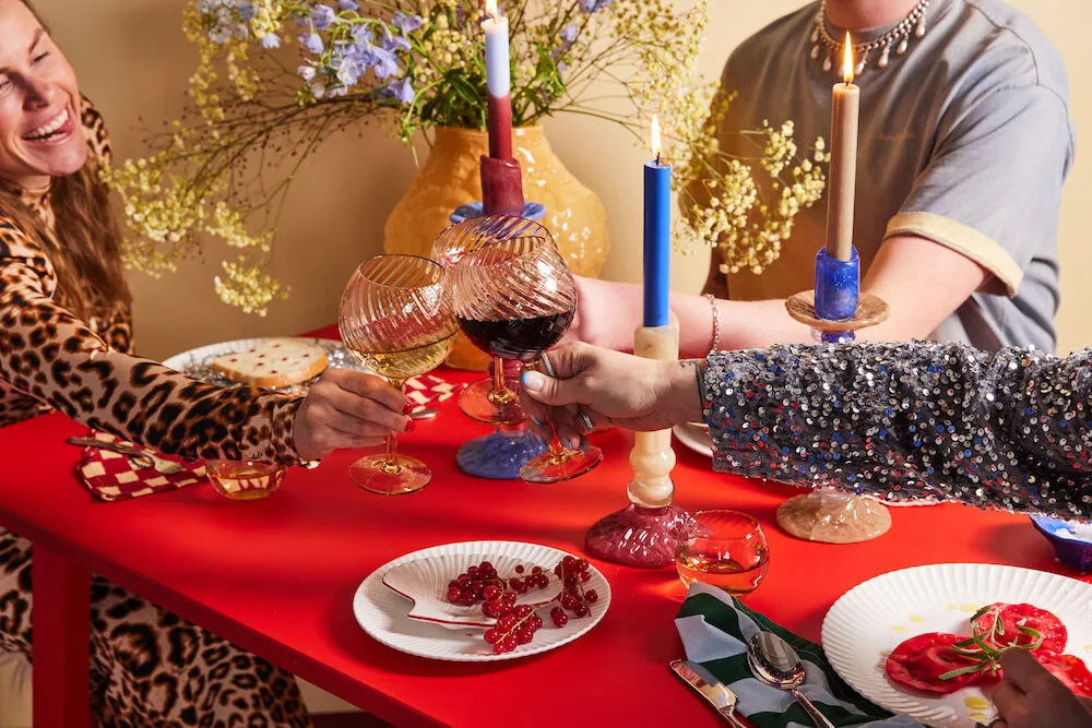 Κηροπήγιο Lara M 26 εκ., Μπλε Byon