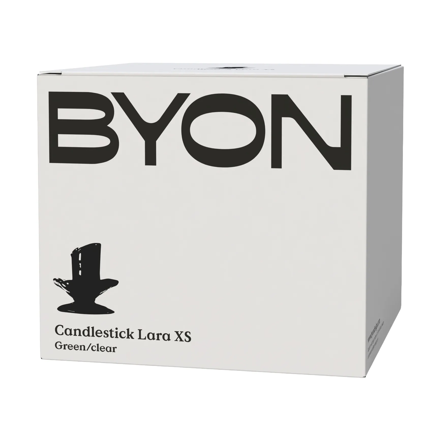 Lara κηροπήγιο XS 9 εκ., Πράσινο-διάφανο Byon