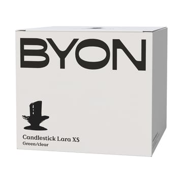 Lara κηροπήγιο XS 9 εκ. - Πράσινο-διάφανο - Byon