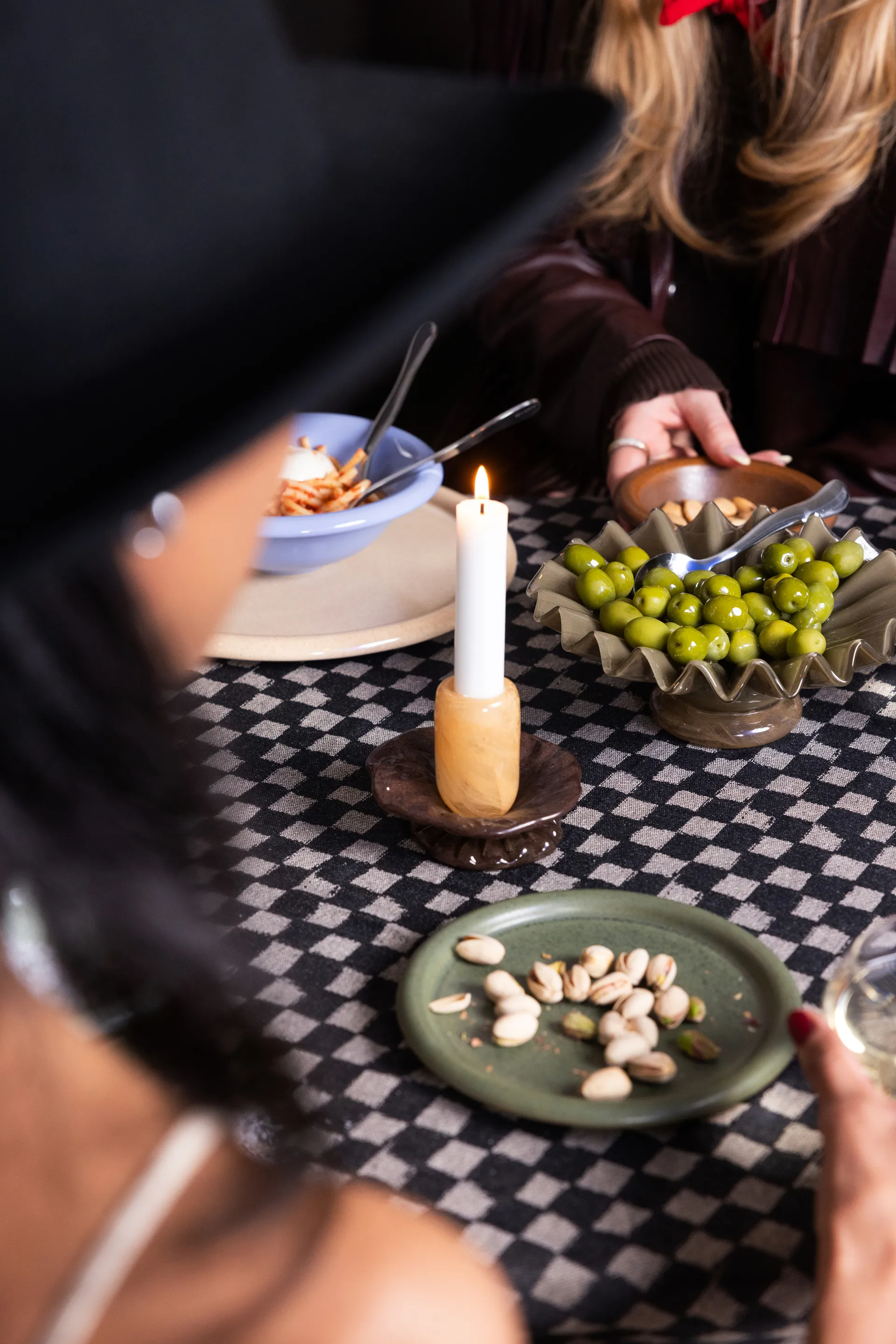 Lara κηροπήγιο XS 9 εκ., Πορτοκαλί-καφέ Byon