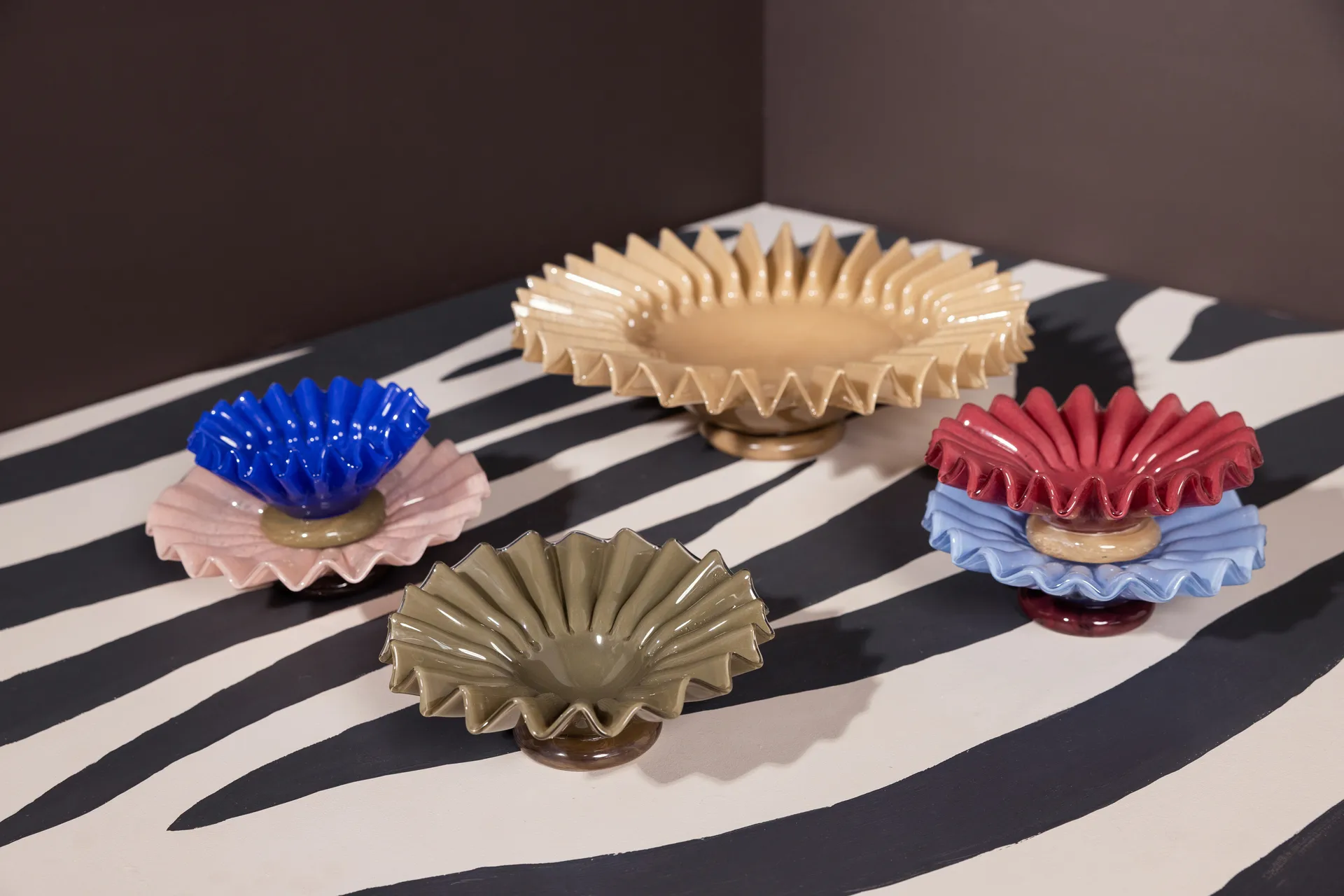 Μπολ Lori M Ø18 εκ., Πράσινο-μπεζ Byon