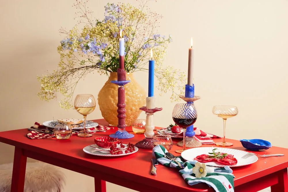 Love πετσέτα 45x45 εκ 2-πακέτο, Πράσινο-γαλάζιο Byon