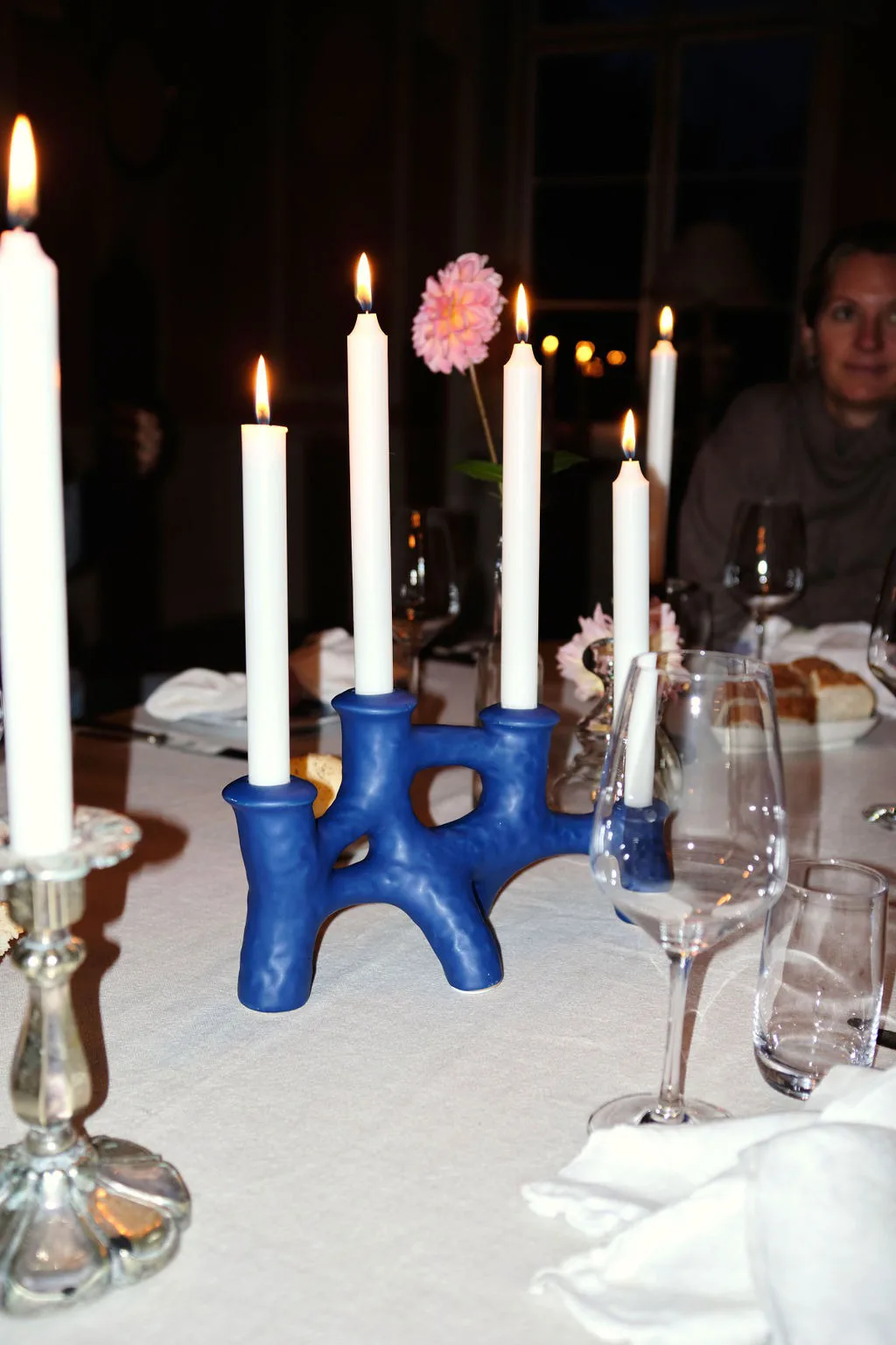 Luca κηροπήγια 12x30 εκ, Μπλε Byon