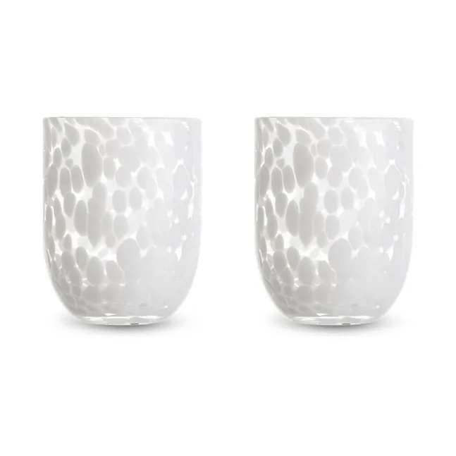 Ποτήρι Messy 30 cl (σετ των 2), Λευκό Byon