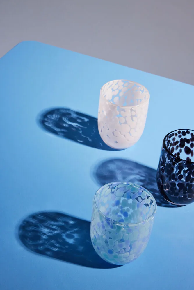 Ποτήρι Messy 30 cl (σετ των 2), Λευκό Byon