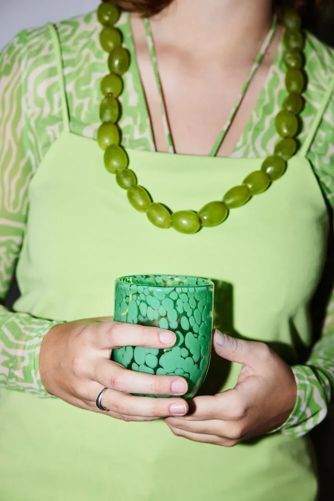 Ποτήρι Messy 30 cl (σετ των 2), Πράσινο Byon