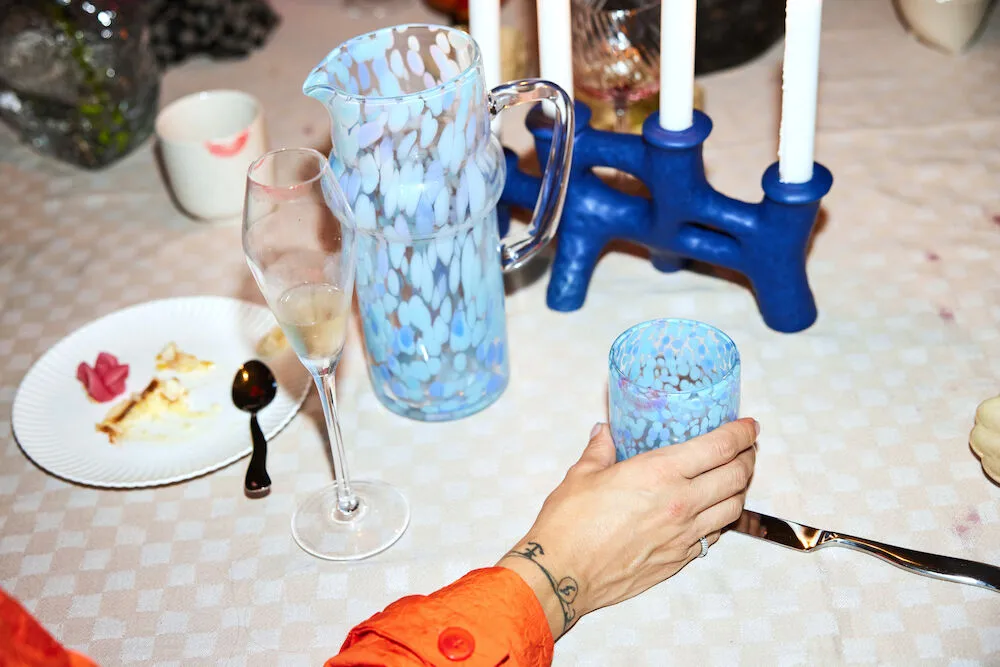 Ποτήρι Messy 30 cl (σετ των 2), Μπλε Byon